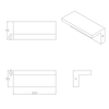 Zewnętrzna lampa ścienna TESA 324047 LED 10W 4000K IP54 czarny biały