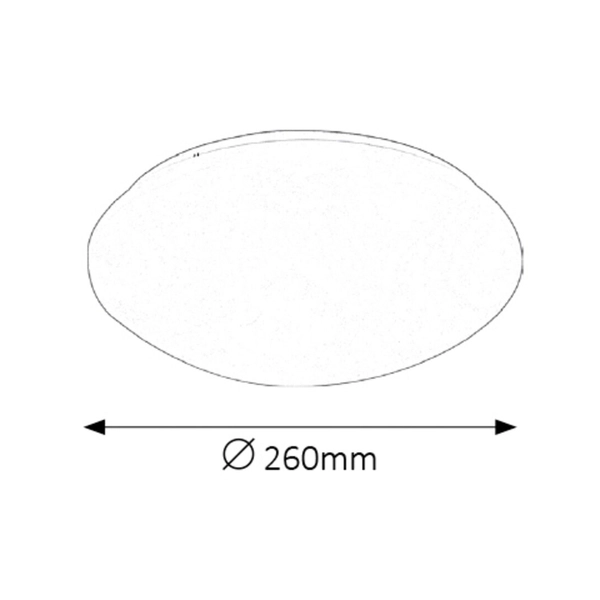 Łazienkowy plafon Lucas 3437 Rabalux LED 12W 4000K IP44 biały