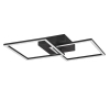 Sufitowa lampa TRAIL R64492132 czarna LED 20W 3000K 44cm kwadratowa