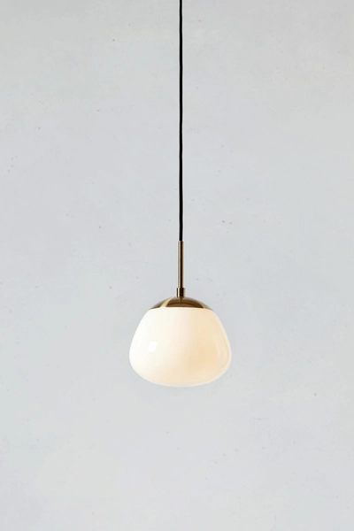 Szklana lampa wisząca Rise 108548 Markslojd klasyczna biała złota