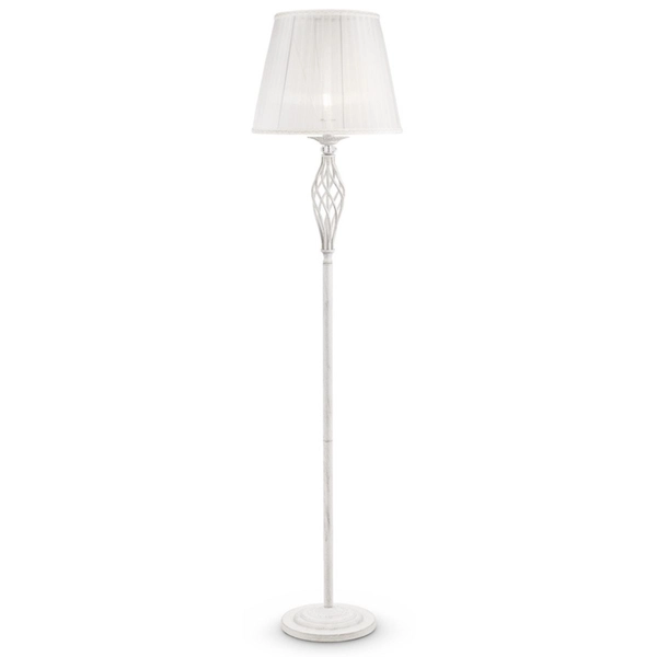 Prowansalska lampa podłogowa Grace ARM247-11-G Maytoni abażur biała