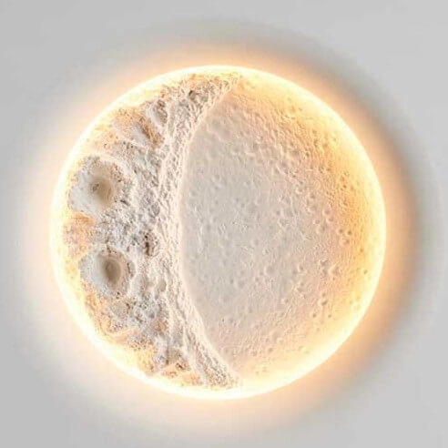 Plafon do sypialni Moon ABR-PWO-MOON-30CM Abruzzo księżyc biały