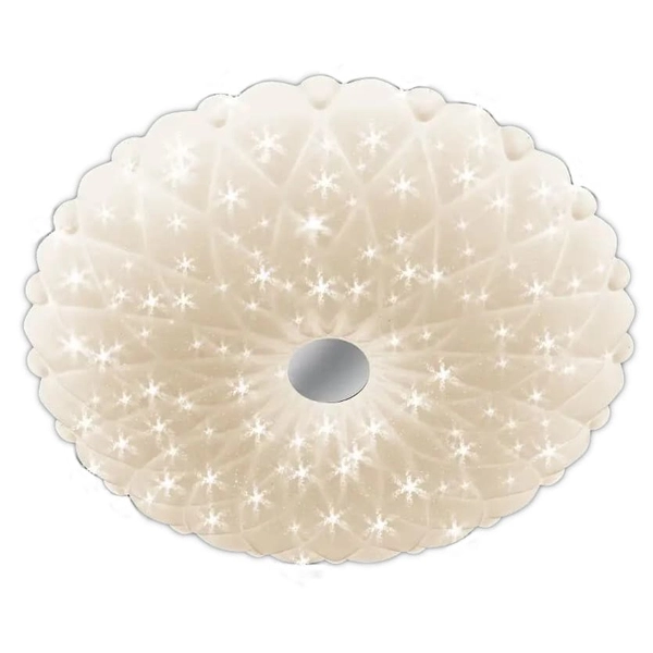 LAMPA sufitowa VEN P-1049/50 dekoracyjna OPRAWA plafon LED 74W kwiat biały