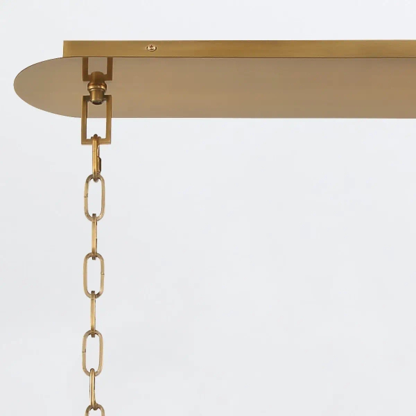 Szklana lampa wisząca Nottingham QN-NOTTINGHAM-10LP-AB złoty przezroczysty