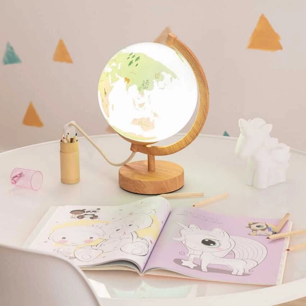 Dziecięca lampa stołowa Globi ABR-GLO-B Abruzzo globus brązowy