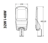 Metalowa lampa uliczna Blaupunkt LU48NW+FA1M+WSO1M+SO4M LED 48W biała