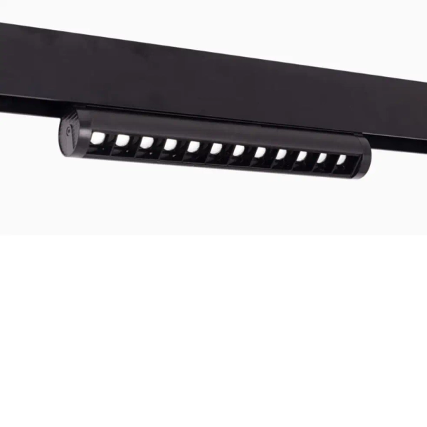 Podłużna liniowa lampa magnetyczna M0019N LED 12W 3000K do szyn czarny
