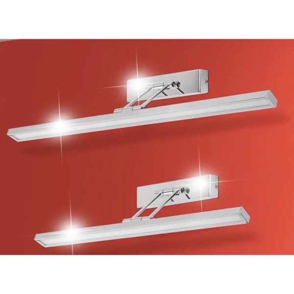 Kinkiet LAMPA ścienna PICTURE SLIM 3907 Rabalux metalowa OPRAWA klasyczna LED 8W 4000K galeryjka regulowana chrom