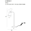 Biurkowa lampka CORNET T0039 Maxlight LED 5W 3000K metal czarna złota