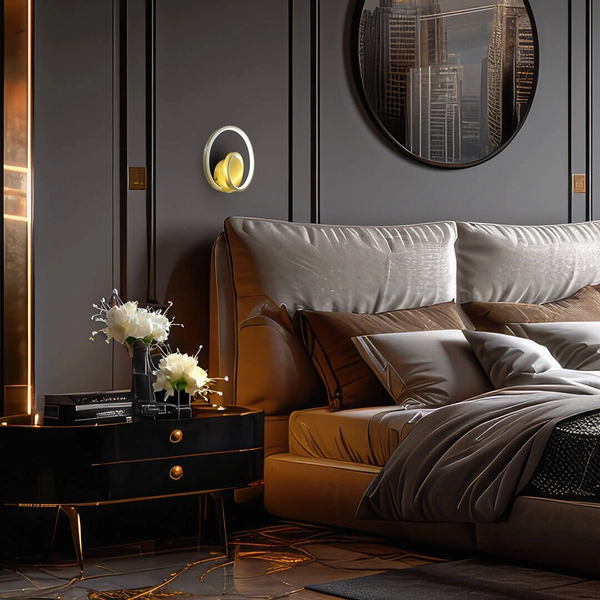 Kinkiet ścienny Lucero ML1050 LED 13W 4000K wstęga złoty