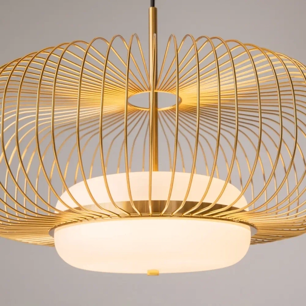 Druciana lampa wisząca Levitation MOD376PL-L30G3K LED 20W 3000K mosiądz