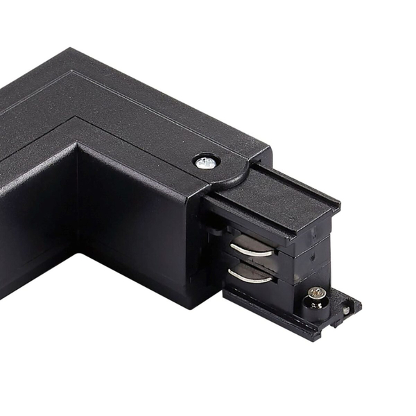 Łącznik-L do szyn 3-fazowych prawy 327840 metalowy czarny