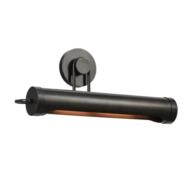 Industrialny kinkiet ścienny Wynwood QN-WYNWOOD-PL-M-UBZ do salonu czarny