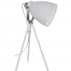 Sztalugowa LAMPKA biurkowa FRANKLIN ML-HN2278-WH+S.NICK Italux stołowa LAMPA stojąca na trójnogu biała