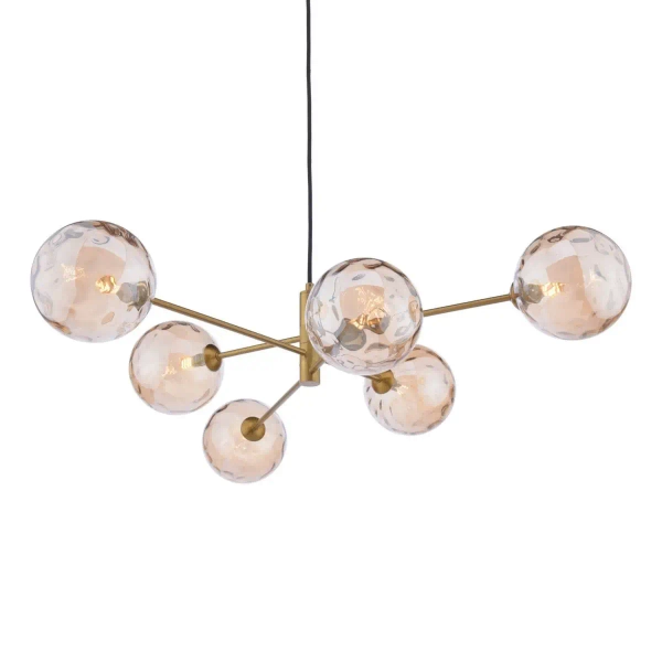 Lampa molekułowa wisząca Vignette VIG0645-11 kule szampańskie mosiądz