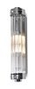 Kinkiet LAMPA ścienna FLORENCE W0241 okrągła szklana glamour chrom przezroczysta OUTLET