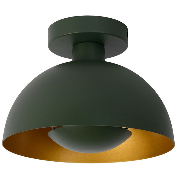 LAMPA sufitowa SIEMON 45196/01/33 Lucide metalowa OPRAWA plafoniera kopuła zielona