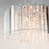 Wisząca lampa glamour Hanna 78699 okrągła crystals chrom przezroczysty