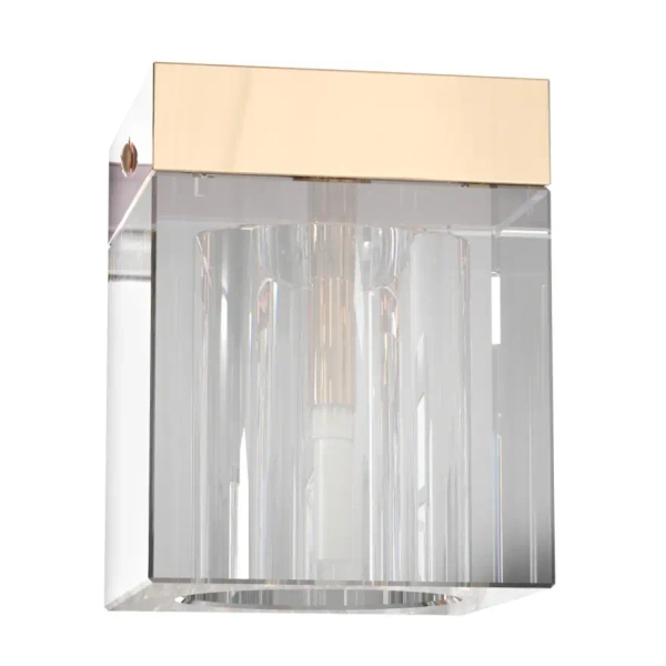 Lampa sufitowa glamour Cubo Claro Gold OR86188 szklana złota przezroczysta