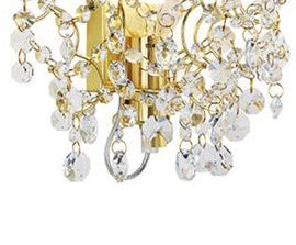 Kinkiet do sypialni Sofiero 106545 ścienna lampa mosiężna crystal