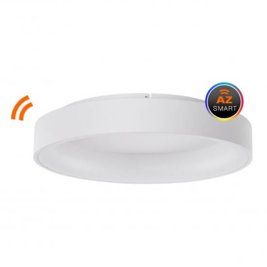 Natynkowa lampa metalowa Solvent LED 42W do holu biała