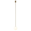 Wisząca lampa Kier 10308 szklana kula ball biała złota