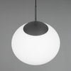Wisząca lampa nad stół FOMENTO 363100132 Trio kula metalowa czarny biały