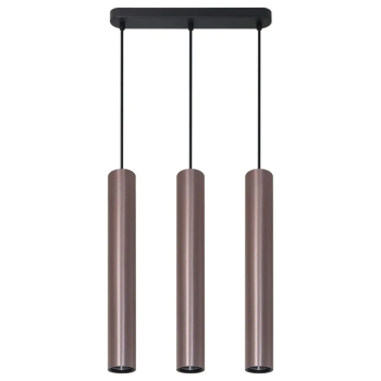 Lampa wisząca potrójna do jadalni Lungomare 326157 metalowa szara czarna
