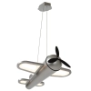 Wisząca lampa samolot Fokker 77490/26/15 LED 28W 2500K dziecięca srebrny