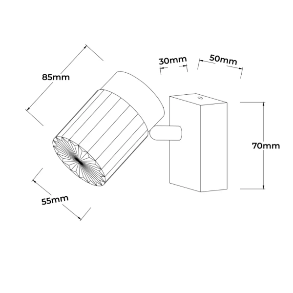 Ścienny kinkiet glamour Erovia LP-5923/1WS GD LED 6W CCT złoty czarny