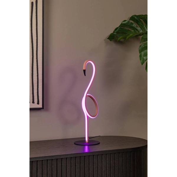 Dekoracyjna lampa stołowa FLAMINGO 05545/06/66 LED 5,5W RGB różowa