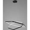 Geometryczna lampa wisząca GASPAR P1606-2L LED 60W 4000K sześciokąty czarne