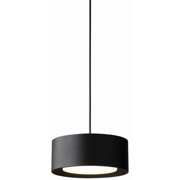 Okrągła lampa wisząca Braket 522901103 Elkim LED 6W 3000K loft czarna
