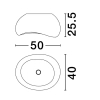 Sufitowa lampa PALINZA LE45327 do jadalni kopuła biała