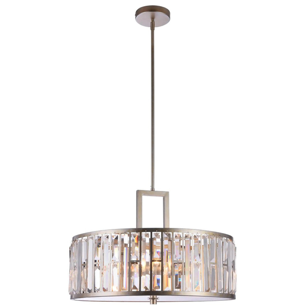 Glamour LAMPA wisząca KYIV P05134CP Cosmolight kryształowy ZWIS nad stół szampański