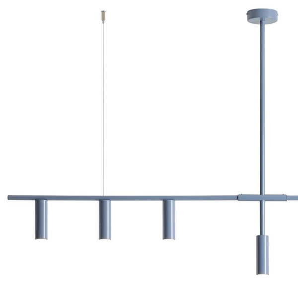 Wisząca lampa designerska Trevo 1104K16 Aldex niebieska