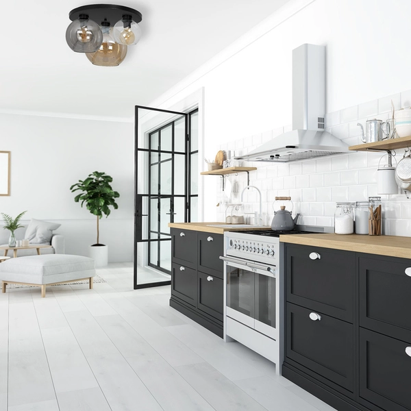 LAMPA sufitowa SOFIA MLP6589 Milagro loftowa OPRAWA szklane kule multikolor