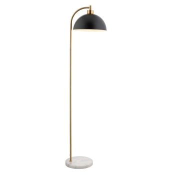 Kopułowa podłogowa lampa Buchanan 112211 z nożnym włącznikiem czarna