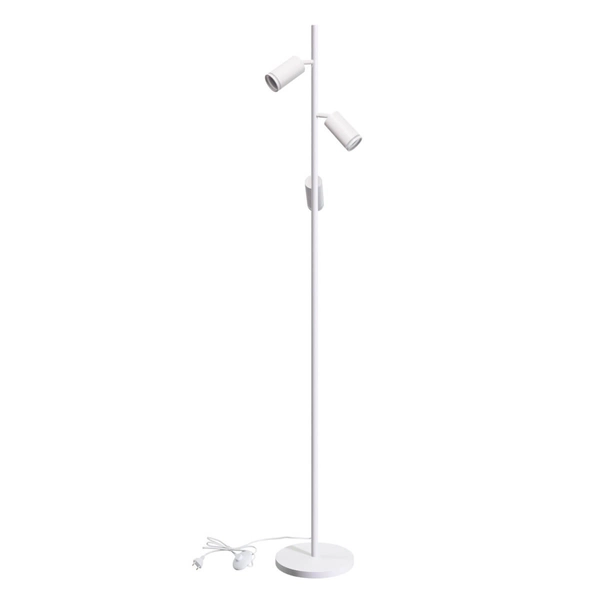 Podłogowa lampa metalowa Paris 328182 tuby do salonu białe