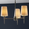 Wisząca lampa abażurowa L&-199455 Light& hampton biała nikiel