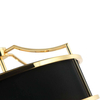 LAMPA okrągła Stanza Gold Nero S Orlicki Design wisząca OPRAWA abażurowa w stylu klasycznym czarna złota