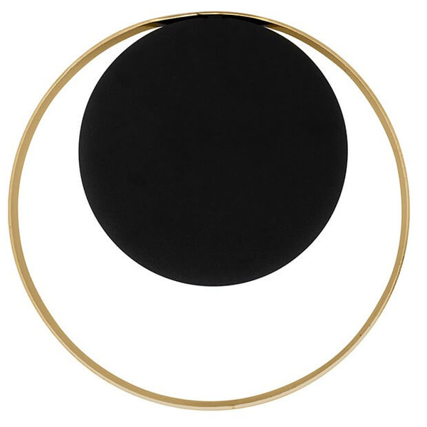 Pierścieniowa lampa ścienna Band MSE010100339 Moosee złota czarna