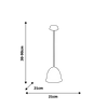 Skandynawska LAMPA wisząca STUDIO MLP8852 Milagro hygge OPRAWA zwis czarny drewno