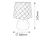 Materiałowa lampa gabinetowa Ellie 4384 na stół różowa