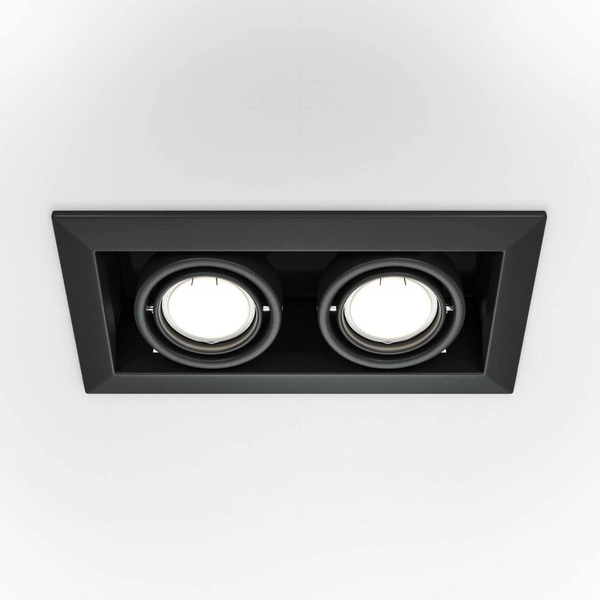 Oprawa wpuszczana modułowa podwójna LED 50W czarna Modern OUTLET