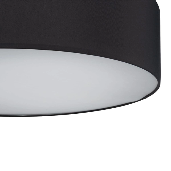 Okrągły plafon sypialniany Rondo 4245 TK Lighting tkaninowy czarny biały
