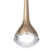 Wisząca lampa złota CRIMA OR80315 LED 6W Orlicki glamour do sypialni
