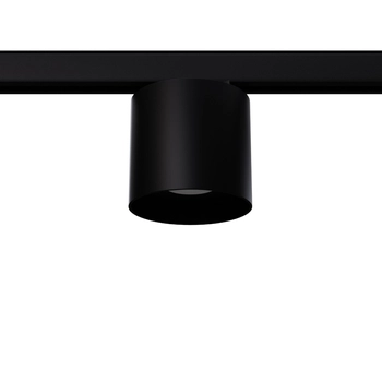 Lampa tuba sufitowa z żarówką MIKA MYL.00306 do szyny 3-fazowej czarny