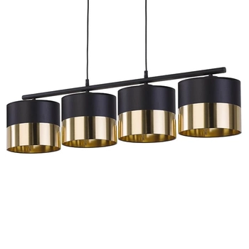 Glamour lampa zwieszana nad stół Londyn 3470 TK Lighting czarna złota