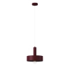 Lampa wisząca metalowa VITRUM burgundowa 1xE27 nad wyspę 41598